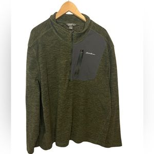 Eddie Bauer Jacket Mens Size XXL Fleece Pockets Full Zip Hike Climb